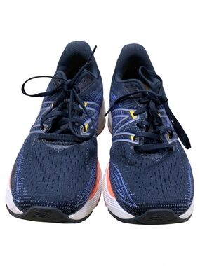 New Balance Navy Sneakers with Coral and Pale Blue Details S8.5